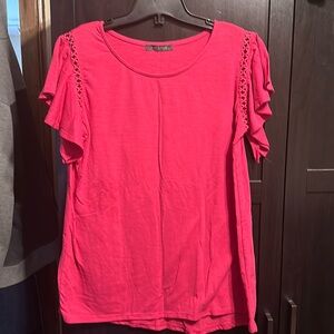 Suzy shier hot pink shirt, size S